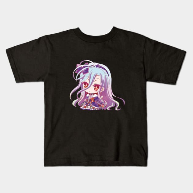 Shiro Small Lolita Sticker Kids T-Shirt by Beastlykitty